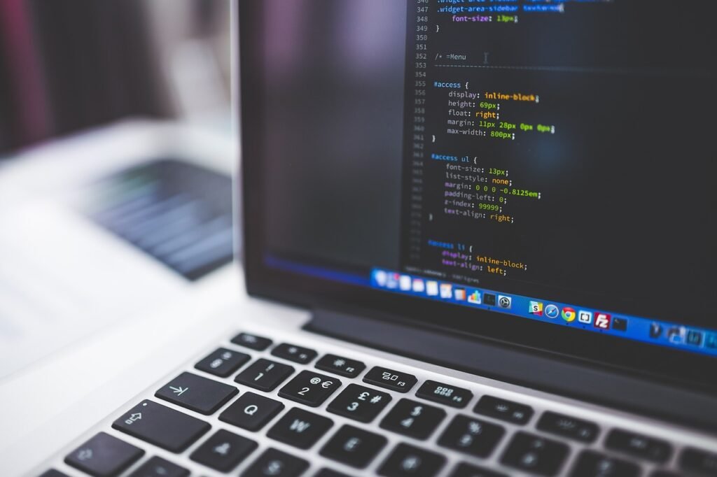 A stock image of coding.